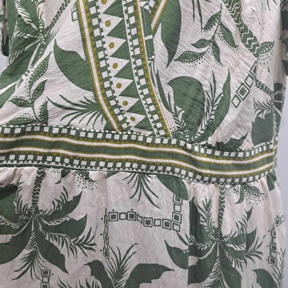 BloomChic  Tropical Palm Print Boho Chic Midi Dress Size 22-24 Multi-Color NWT - Picture 14 of 17